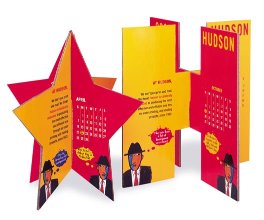Hudson Printing three-dimensional holiday card